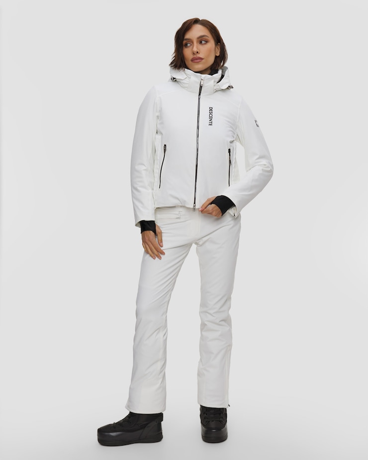 Kurtka narciarska damska Descente Insulated Jacket biała