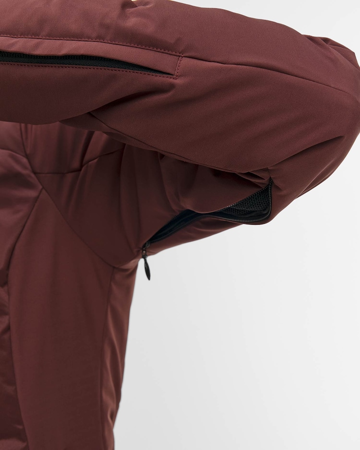 Kurtka narciarska damska Descente Hybrid Down Jacket bordowa