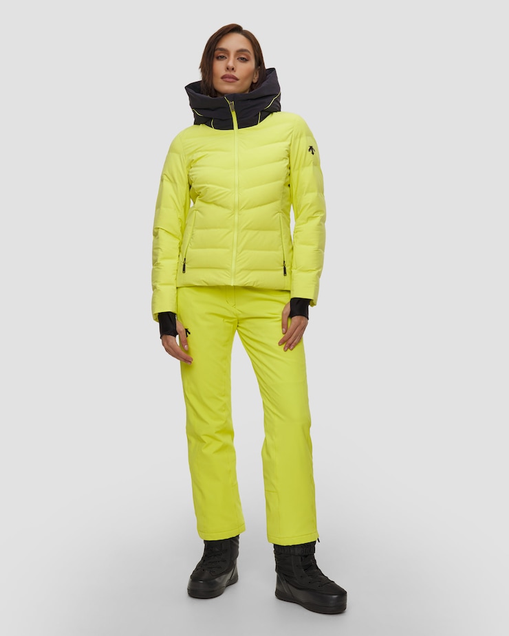 Veste de ski pour femmes Descente Down Jacket jaune