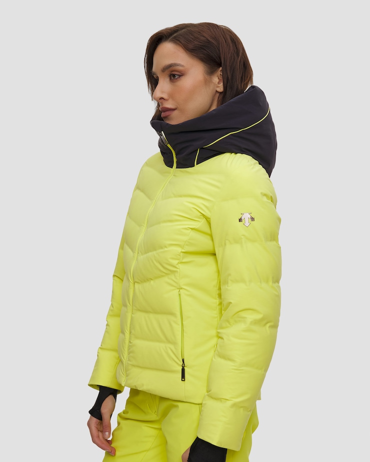 Veste de ski pour femmes Descente Down Jacket jaune