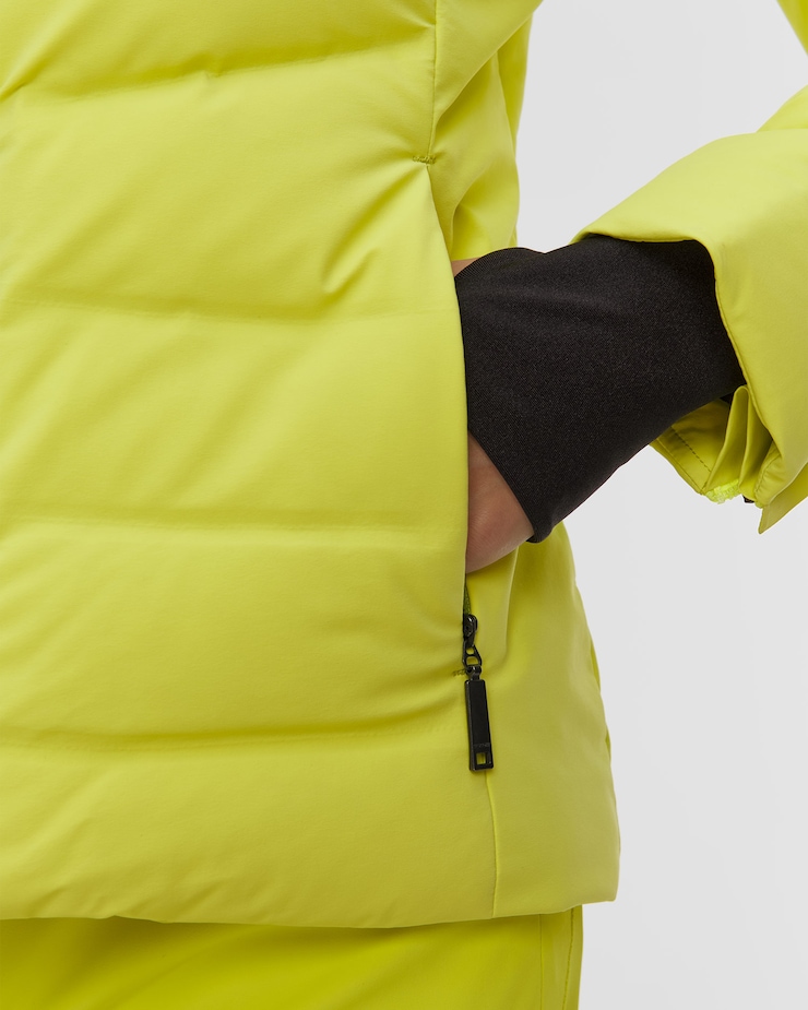 Veste de ski pour femmes Descente Down Jacket jaune