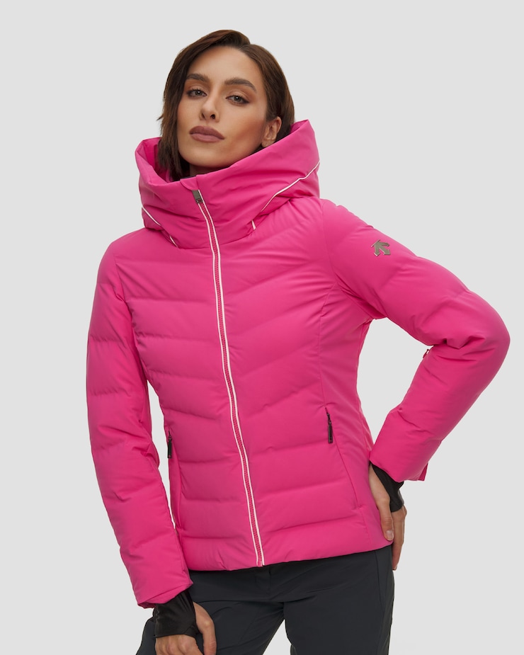Kurtka narciarska damska Descente Down Jacket różowa