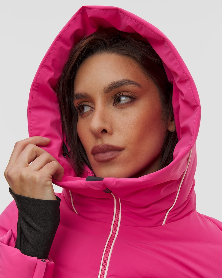 Kurtka narciarska damska Descente Down Jacket różowa