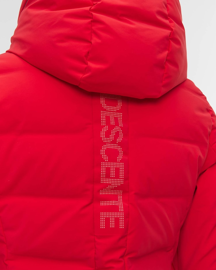 Veste de ski pour femmes Descente Down Jacket rouge