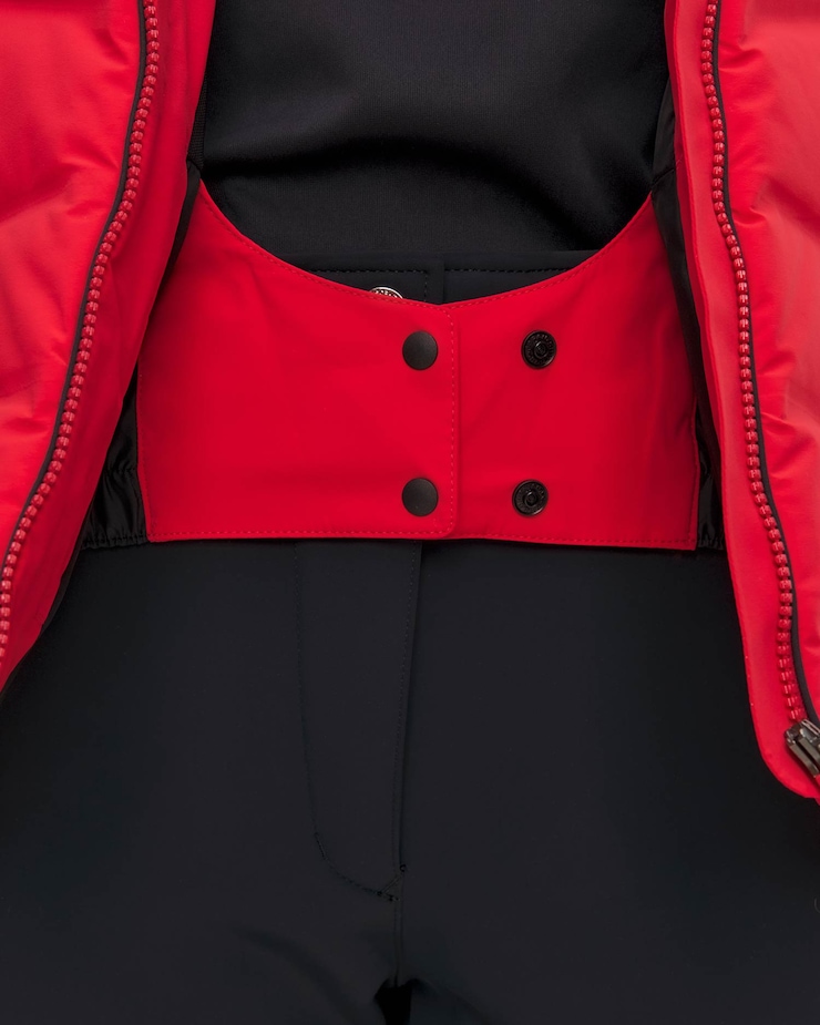 Veste de ski pour femmes Descente Down Jacket rouge
