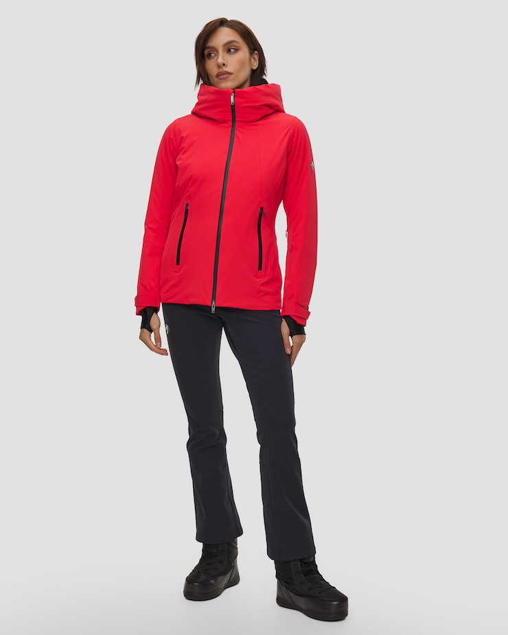 Veste de ski pour femmes Descente Insulated Jacket rouge