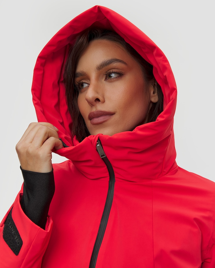 Veste de ski pour femmes Descente Insulated Jacket rouge