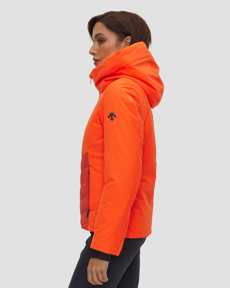 Kurtka narciarska damska Descente Insulated Jacket pomarańczowa