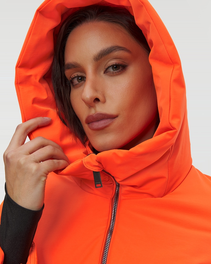 Kurtka narciarska damska Descente Insulated Jacket pomarańczowa