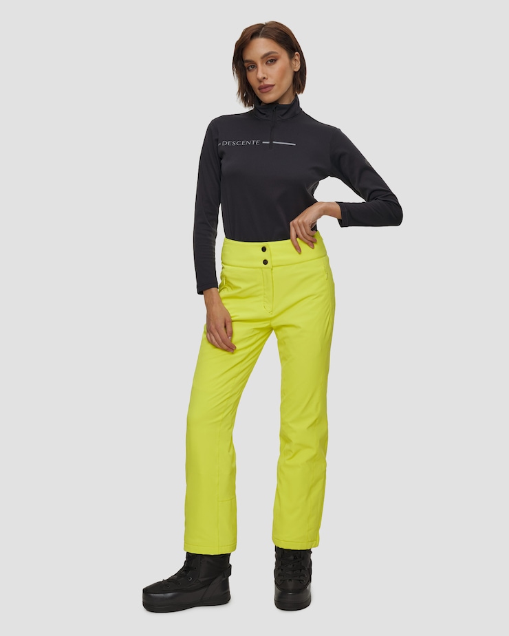 Dámske lyžiarske nohavice Descente Insulated Pant žlté