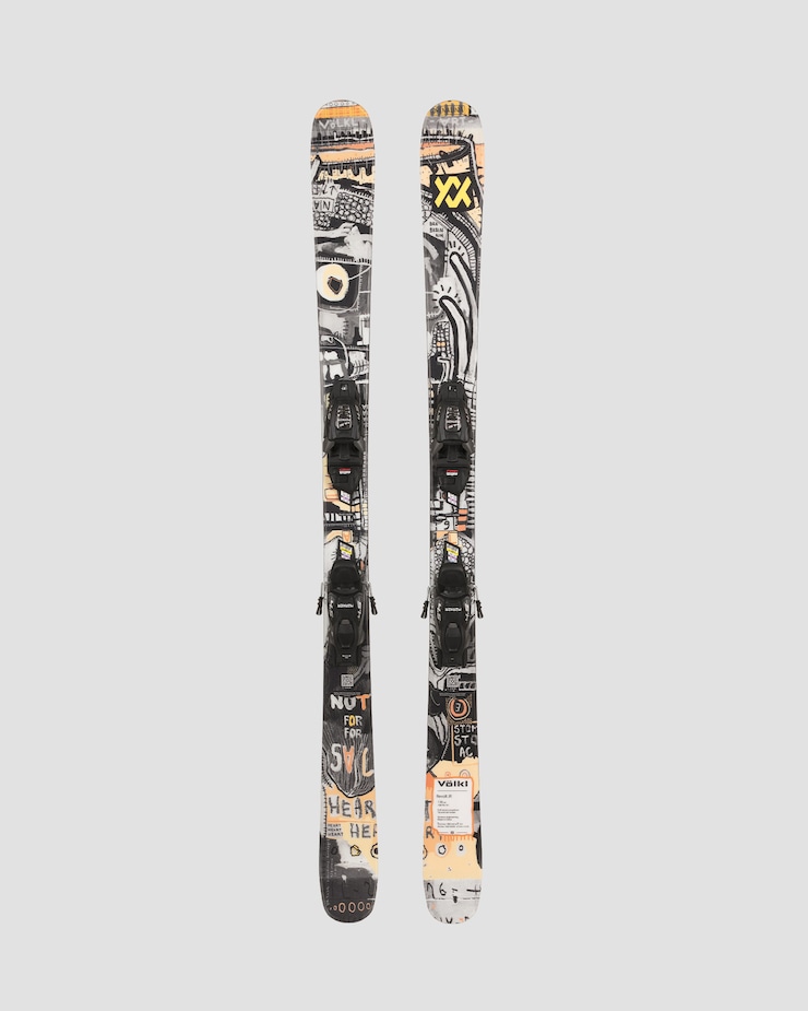 Volkl Revolt Junior Park skis with Marker 4.5 vMotion Jr bindings 86mm 6162x1.vc