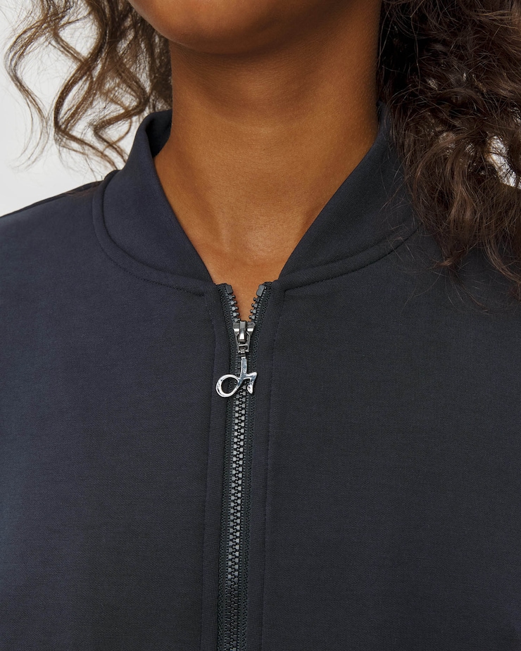 Deha Damen-Sweatjacke aus Modal in Schwarz
