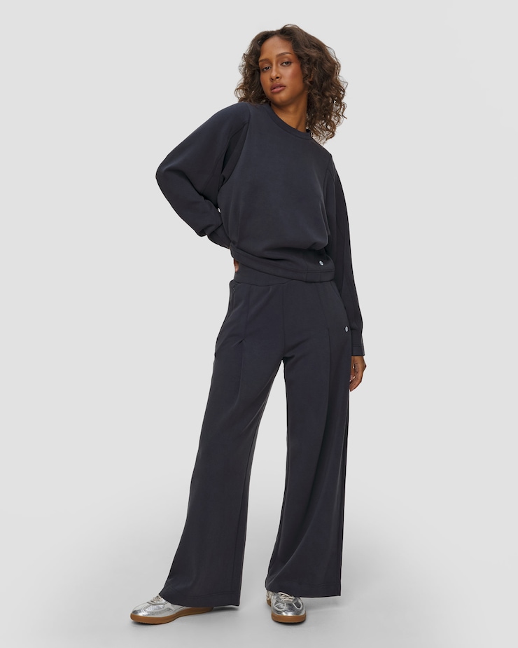 Sweat noir en modal femme Deha