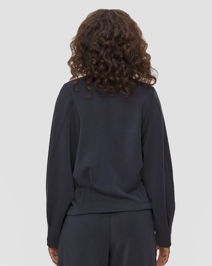 Sweat noir en modal femme Deha