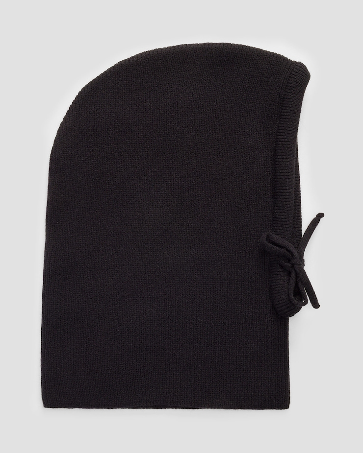 Cagoule en tricot pour femmes Deha noire