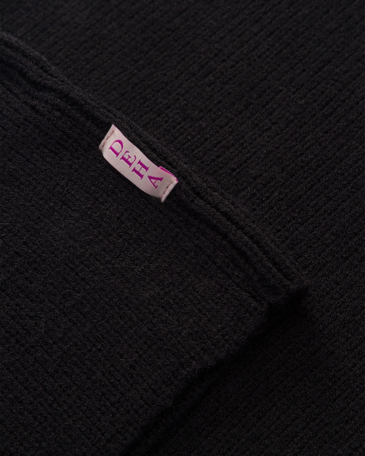 Cagoule en tricot pour femmes Deha noire