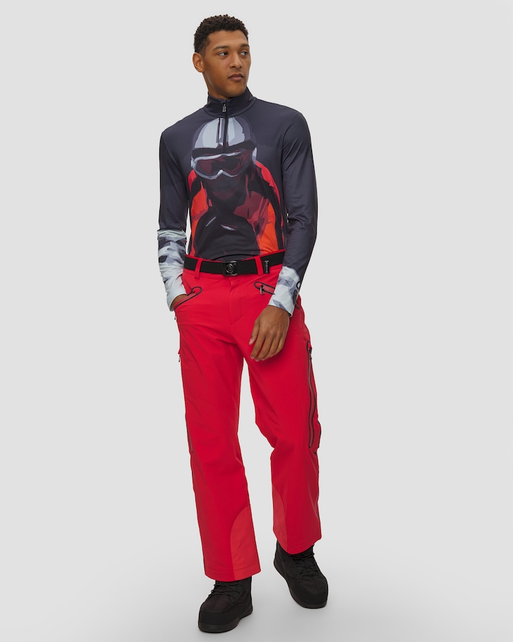 Men's white ski trousers BOGNER Tim-T