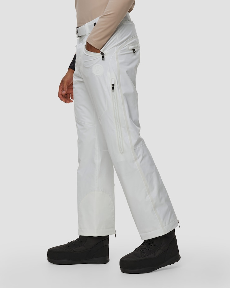 Men's white ski trousers BOGNER Tim-T