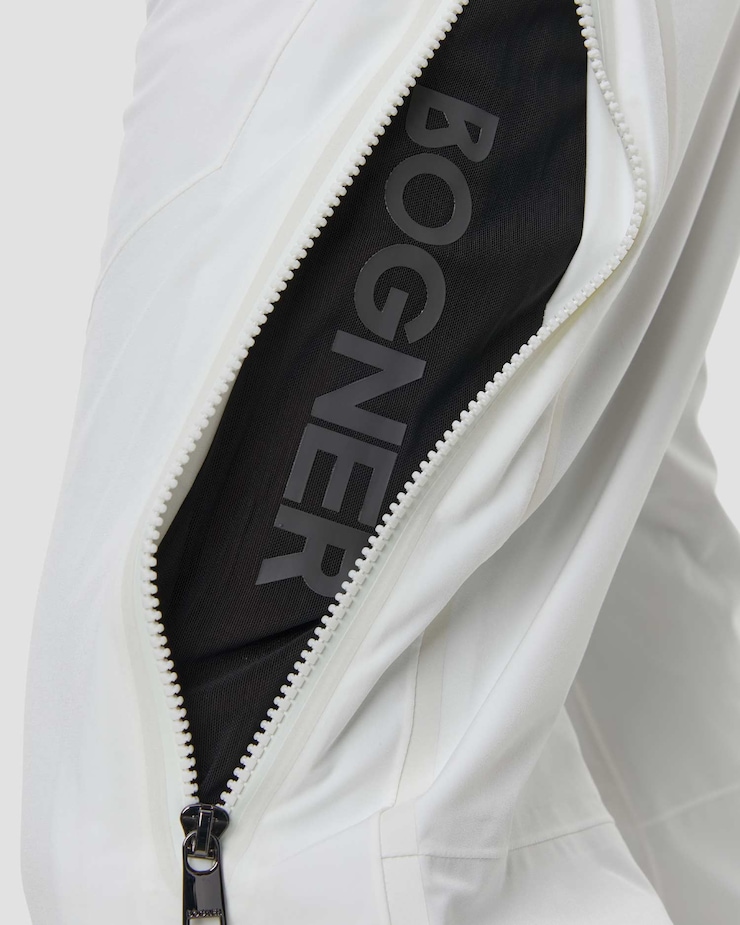 Men's white ski trousers BOGNER Tim-T