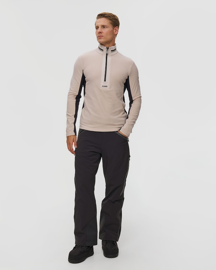 Col roulé de ski beige pour hommes BOGNER Harvey
