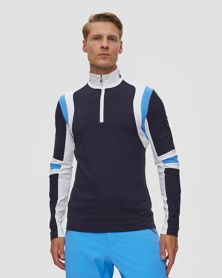 Col roulé de ski pour hommes Clark, Couleur: Granatowy