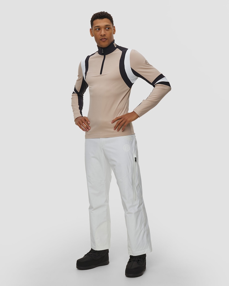  Col roulé de ski beige pour hommes Clark