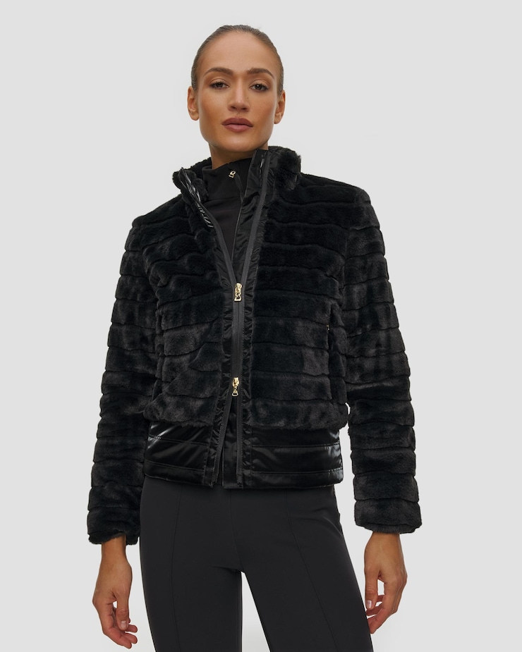 BOGNER Valesca Damenjacke, Farbe/Muster: Czarny