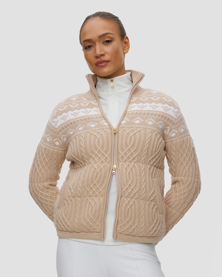 Maglione con cerniera in lana da donna BOGNER Carolyn