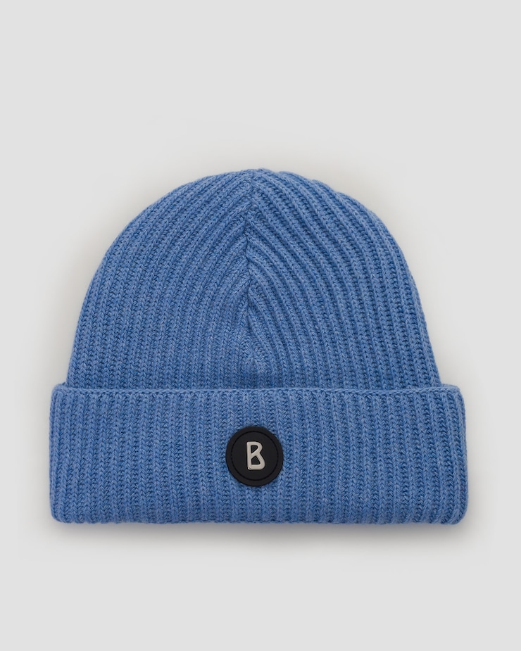 BOGNER Gustav-3 Herren-Wollmütze, Farbe/Muster: Niebieski
