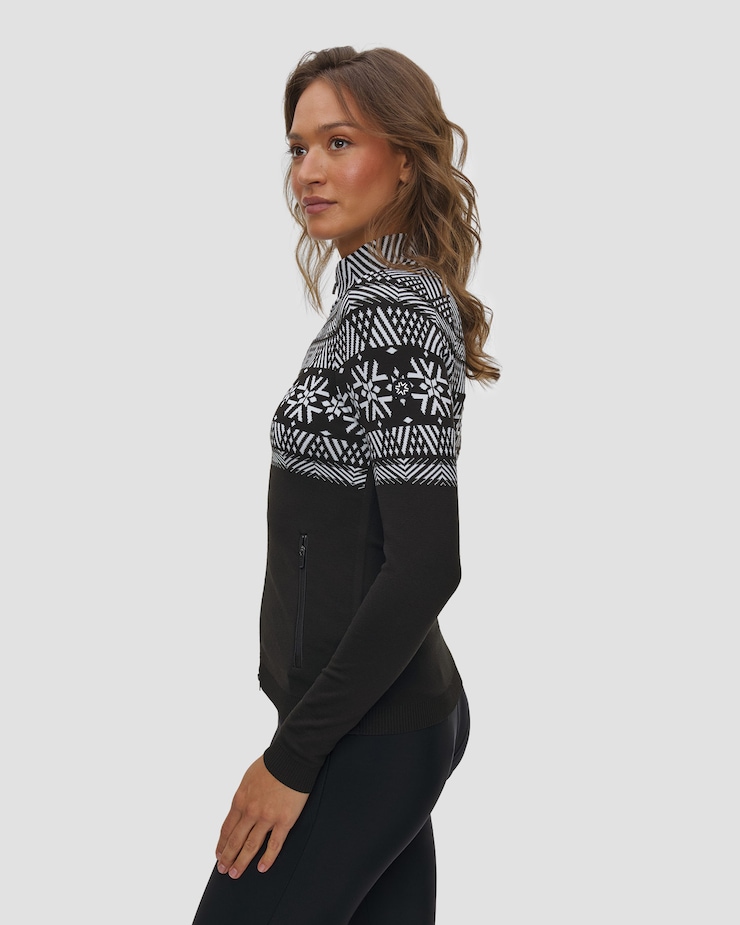 Sweat-shirt zippé pour femmes Newland Crans-Montana