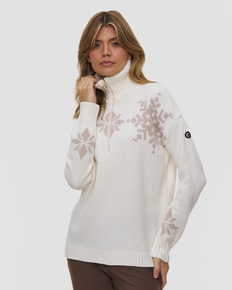 Wełniany sweter damski Newland Blanche