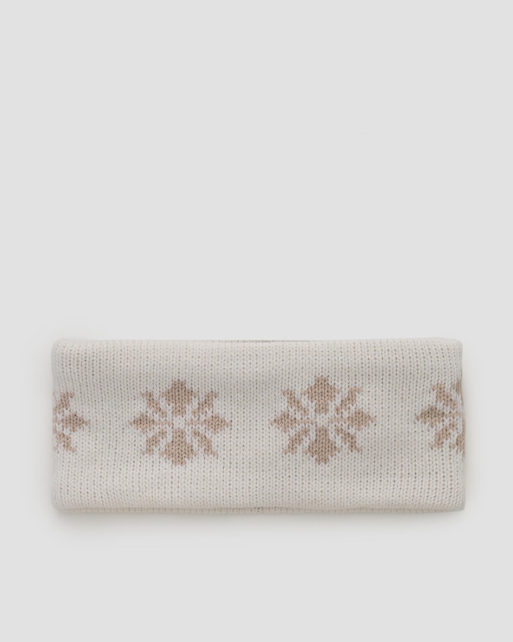 Fascia unisex in lana Newland, Colore/Disegno: Beżowy,Biały