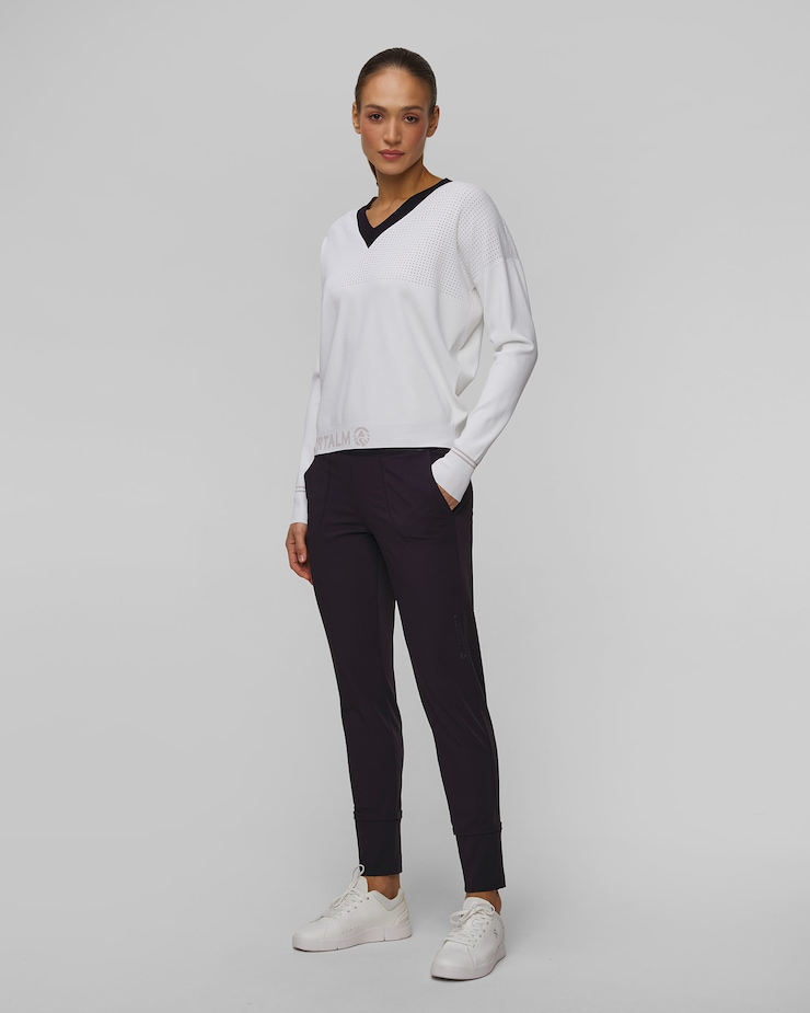 Pantaloni blu scuro da golf da donna Sportalm