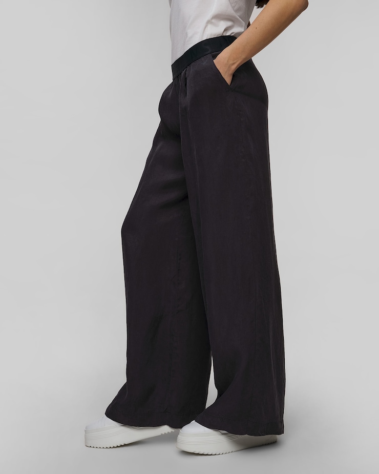 Pantaloni blu scuro in viscosa da donna Sportalm