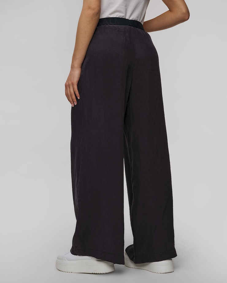 Pantaloni blu scuro in viscosa da donna Sportalm