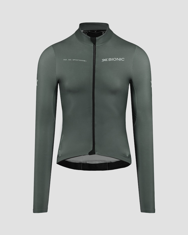 X-Bionic Corefusion Ride Warm Jersey LS Radsport-Longsleeve für Herren in Grau