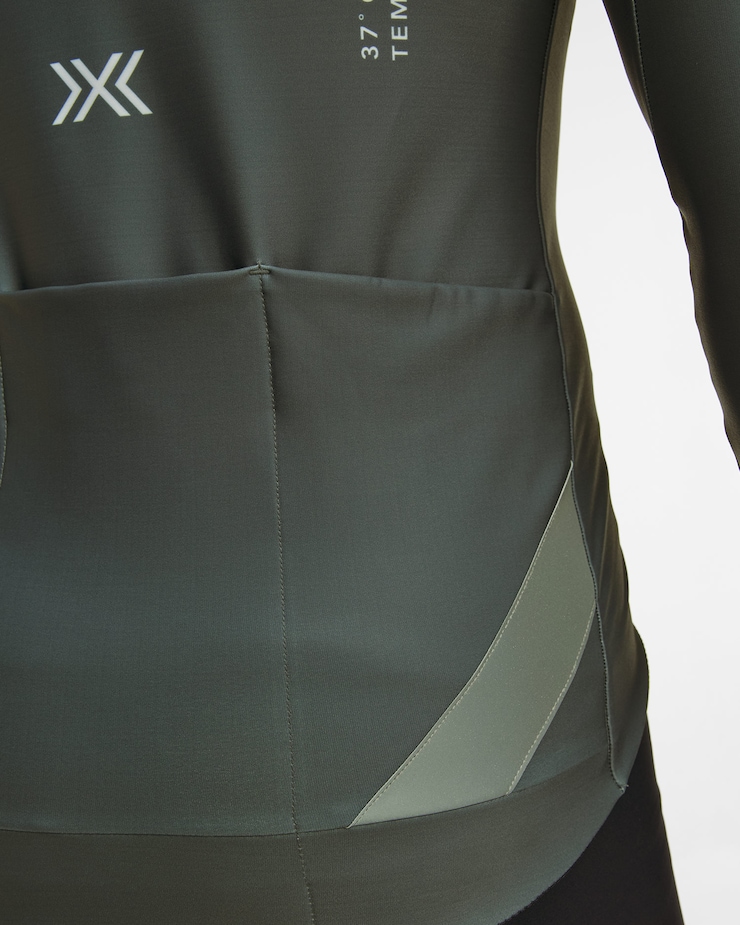 X-Bionic Corefusion Ride Warm Jersey LS Radsport-Longsleeve für Herren in Grau