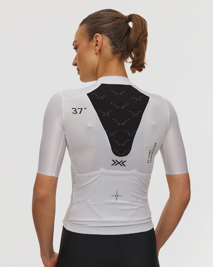 X-Bionic Corefusion Ride Jersey SS Fahrradtrikot für Damen in Weiß