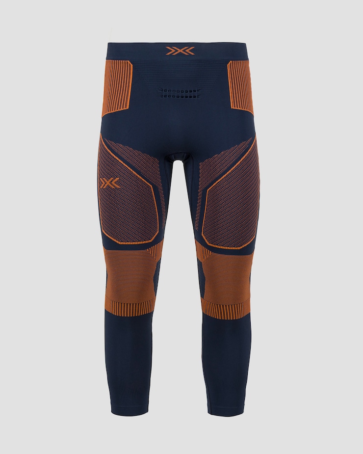 Leginsy termoaktywne męskie X-Bionic Energy Accumulator Light Pants niebiesko-pomarańczowe