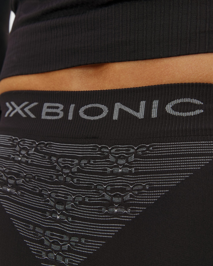 Leggings thermoactifs noirs et gris pour hommes X-Bionic Energy Accumulator Light Pants