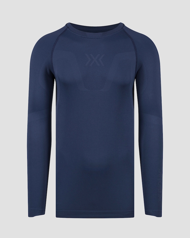 Pánske termo tričko s dlhým rukávom X-Bionic X-Ential Baselayer LS tmavomodré