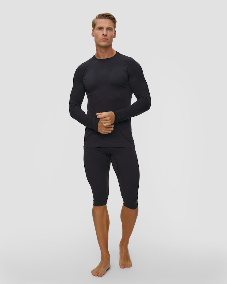 Pánske termo tričko s dlhým rukávom X-Bionic X-Ential Baselayer LS čierne