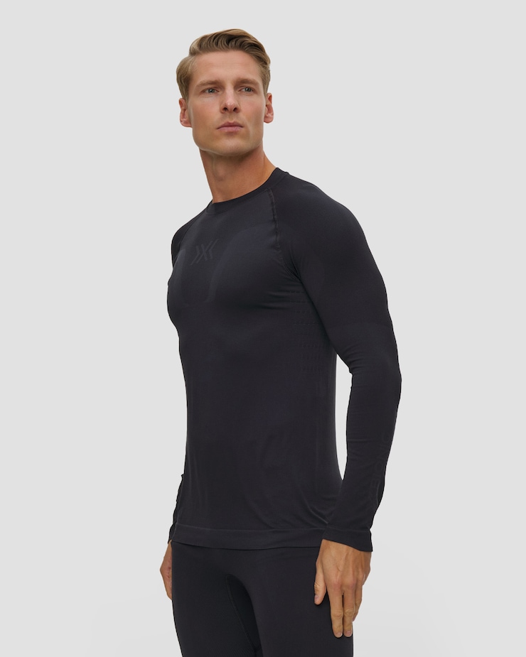 Pánske termo tričko s dlhým rukávom X-Bionic X-Ential Baselayer LS čierne