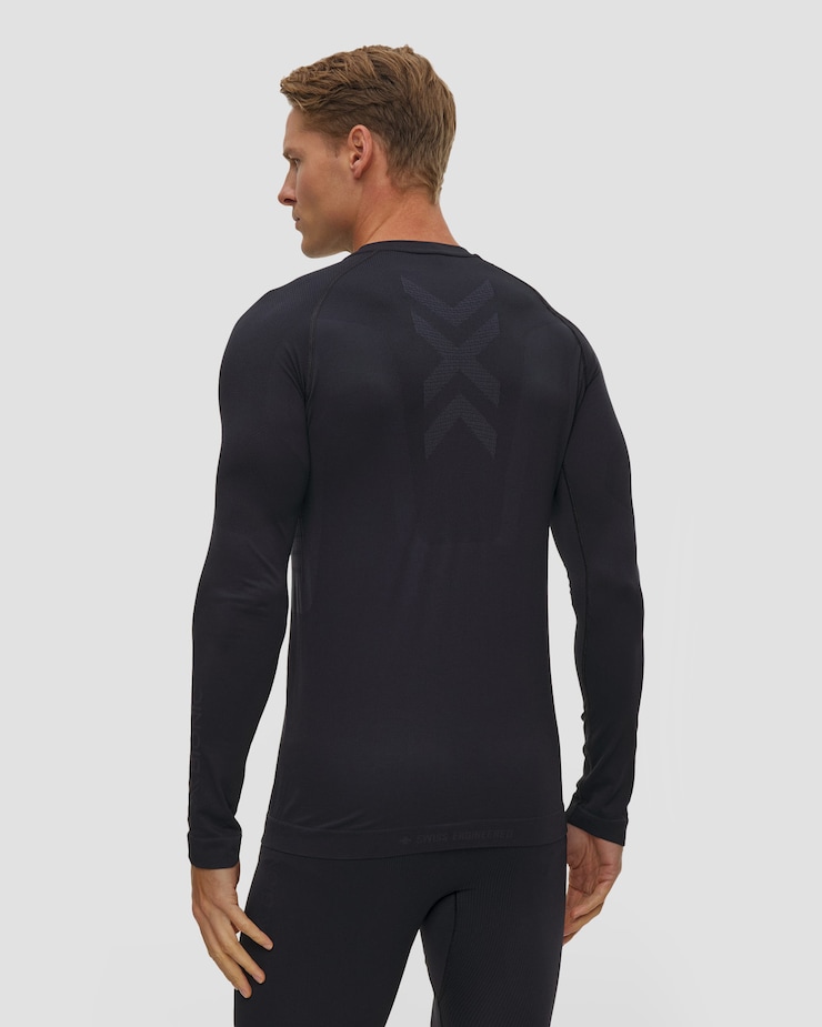 Pánske termo tričko s dlhým rukávom X-Bionic X-Ential Baselayer LS čierne