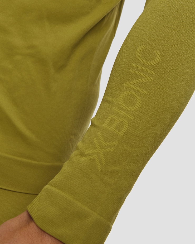 T-shirt à manches longues thermorégulateur pour hommes X-Bionic X-Ential Baselayer LS vert