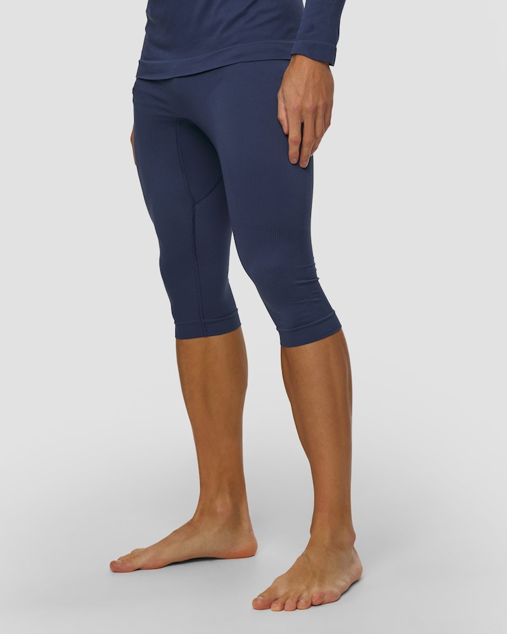 Pánske 3/4 termo legíny X-Bionic X-Ential Long Tights tmavomodré