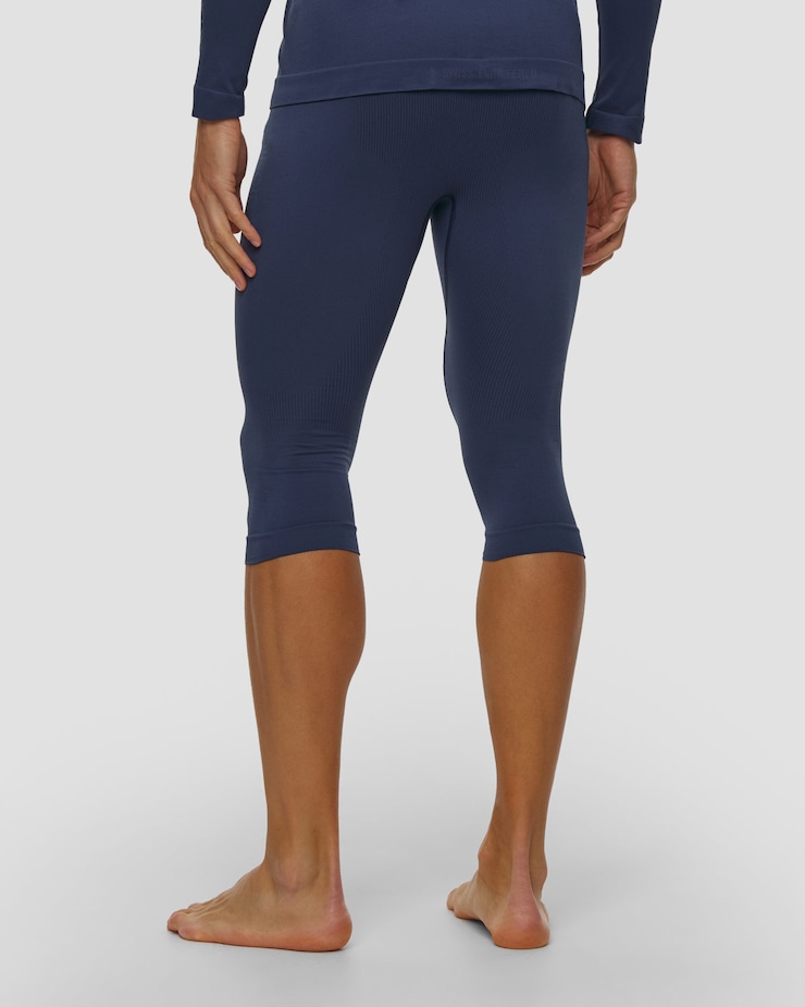Pánske 3/4 termo legíny X-Bionic X-Ential Long Tights tmavomodré