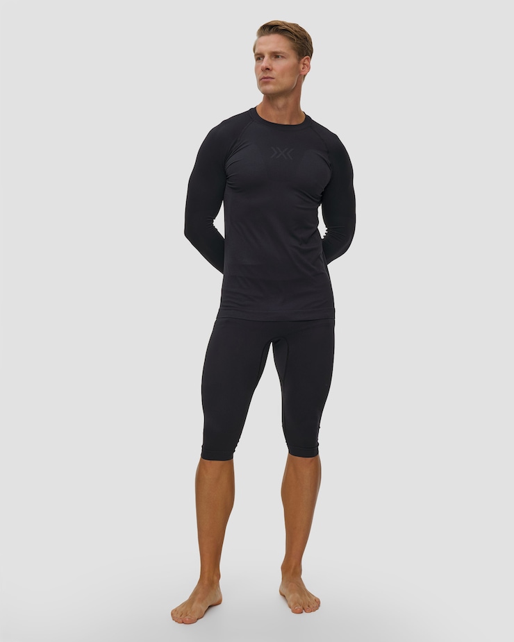 Pánske 3/4 termo legíny X-Bionic X-Ential Long Tights čierne