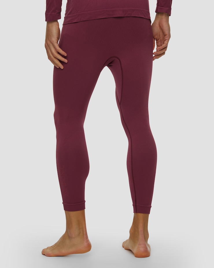 Leggings thermiques pour hommes X-Bionic X-Ential Long Tights bordeaux