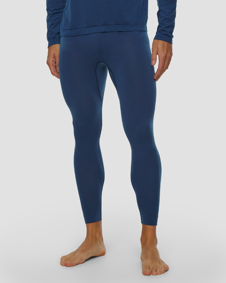 X-Bionic Mightywool Light Pants Thermoaktive Herren-Leggings in Dunkelblau, Farbe/Muster: Granatowy